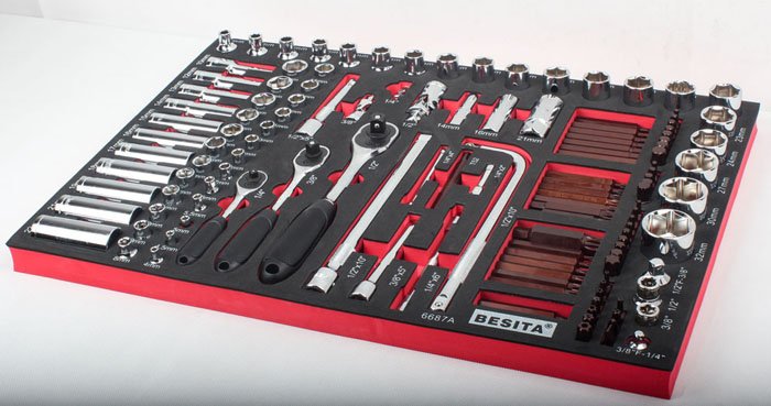 مجموعة عربة الأدوات الخاصة BMW 355 قطعة 6677